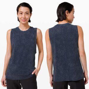 Lululemon All Yours Boyfriend Tank Cloudy Wash True Navy‎